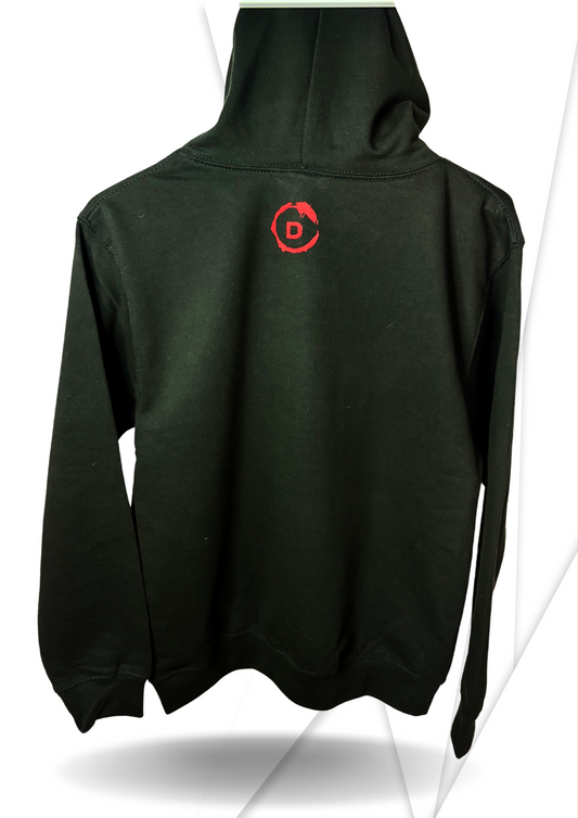 Sweat à capuche épais - The One noir design 3D