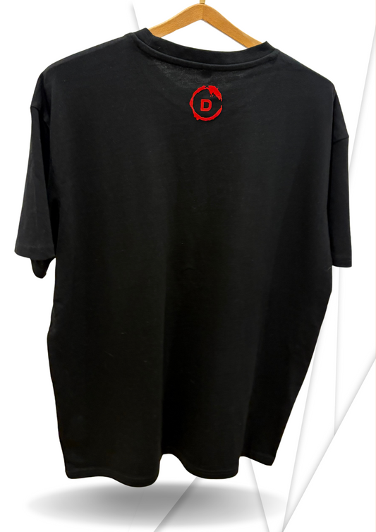 Tee shirt oversize The One épais noir design 3D