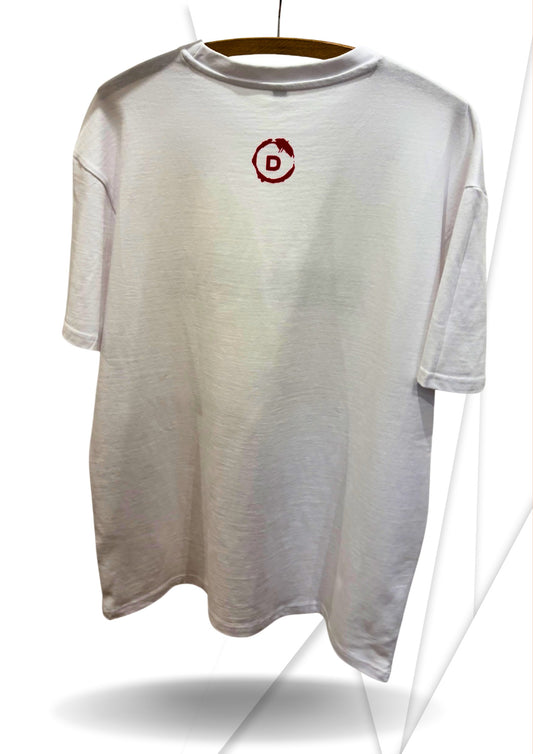 Tee shirt oversize The One épais blanc design 3D